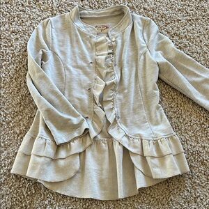 Joyfolie Cream Ruffle jacket